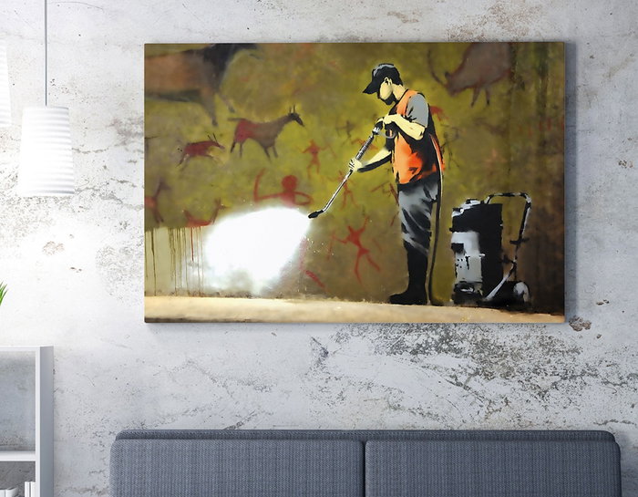 Wallity Lienzo de Banksy 70 x 100 cm Wallity Lienzo de Banksy 70 x 100 cm
